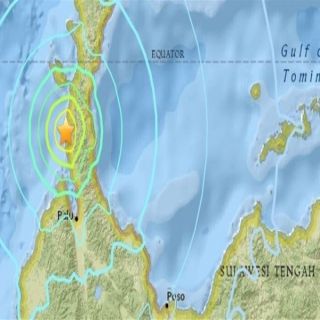 زلزال بقوة5.4 يضرب جزيرة سولاويسي في إندونيسيا