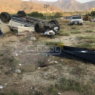 وفاة قائد مركبة في حادث انقلاب بطريق سد عامر ثلوث المنظر صباح اليوم