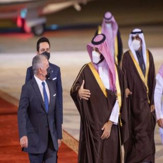 ولي العهد الأمير محمد بن سلمان يستقبل ملك الأردن لدى وصوله الرياض